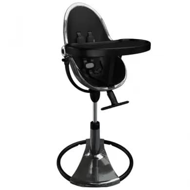 Стульчик для кормления Bloom Fresco Titanium + набор вкладышей Bloom Fresco midnight black E10535-T-11-E10516-MBL