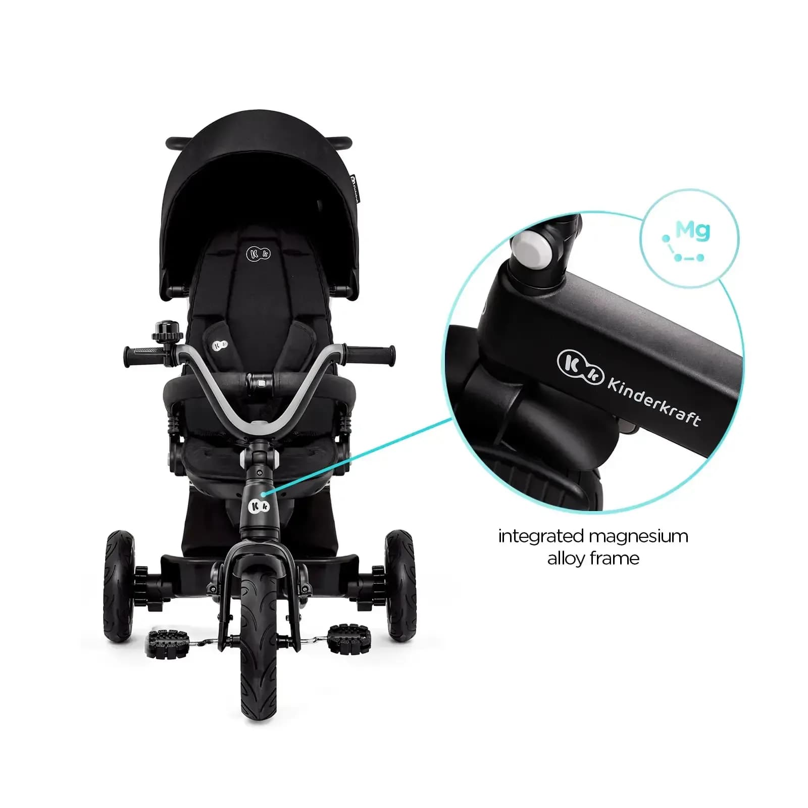 Велосипед 3-х колісний Kinderkraft Easytwist KREASY00BLK0000 Black фото 7 Велосипед 3-х колісний Kinderkraft Easytwist KREASY00BLK0000 Black фото 7