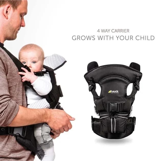 Рюкзак-кенгуру Hauck 4 Way Carrier 58102-5 Black фото 2 Рюкзак-кенгуру Hauck 4 Way Carrier 58102-5 Black фото 2