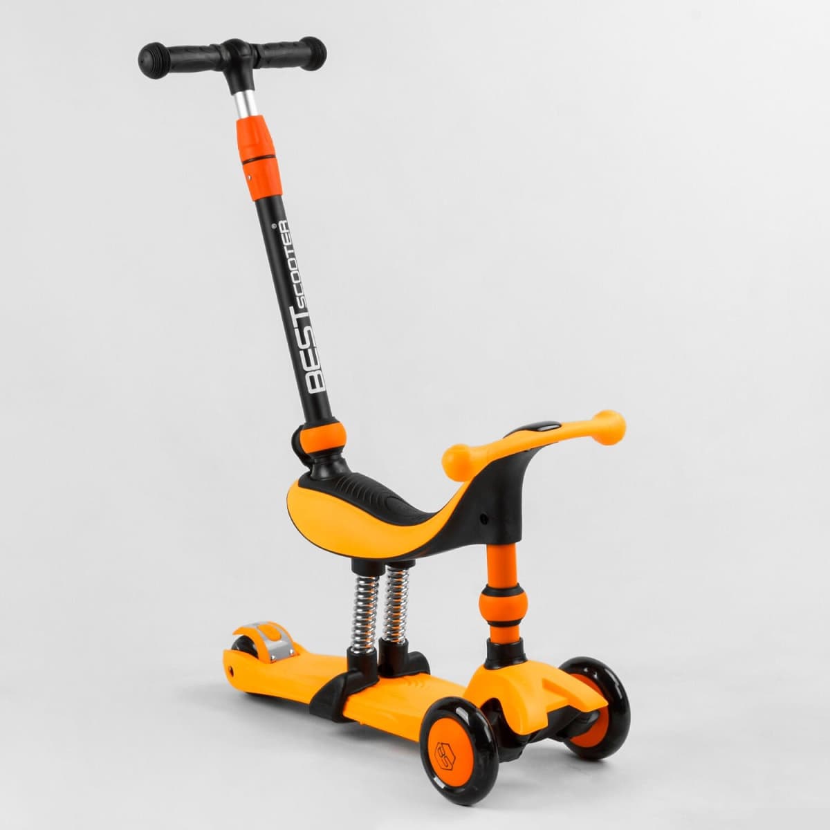 Самокат 3-х колесный Best Scooter с ручкой 3в1 BS-50584 Самокат 3-х колесный Best Scooter с ручкой 3в1 BS-50584