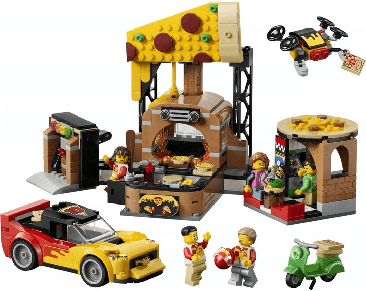 Конструктор Lego City Доставка піци з різними транспортними засобами 494дет 60496