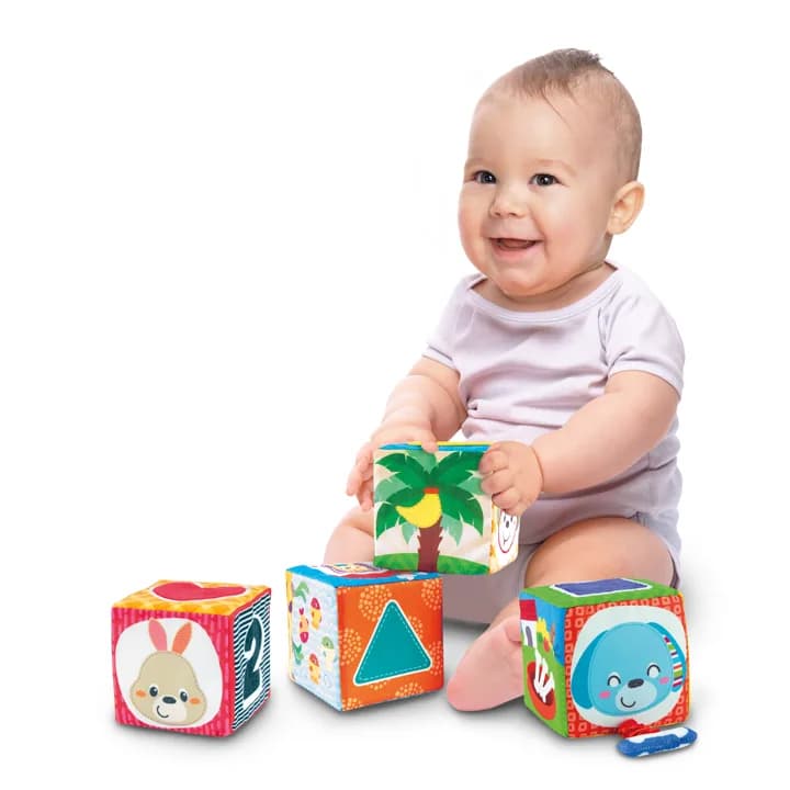 Кубики мягкие обучающие WinFun 4шт 0178-NI фото 3 Кубики мягкие обучающие WinFun 4шт 0178-NI фото 3