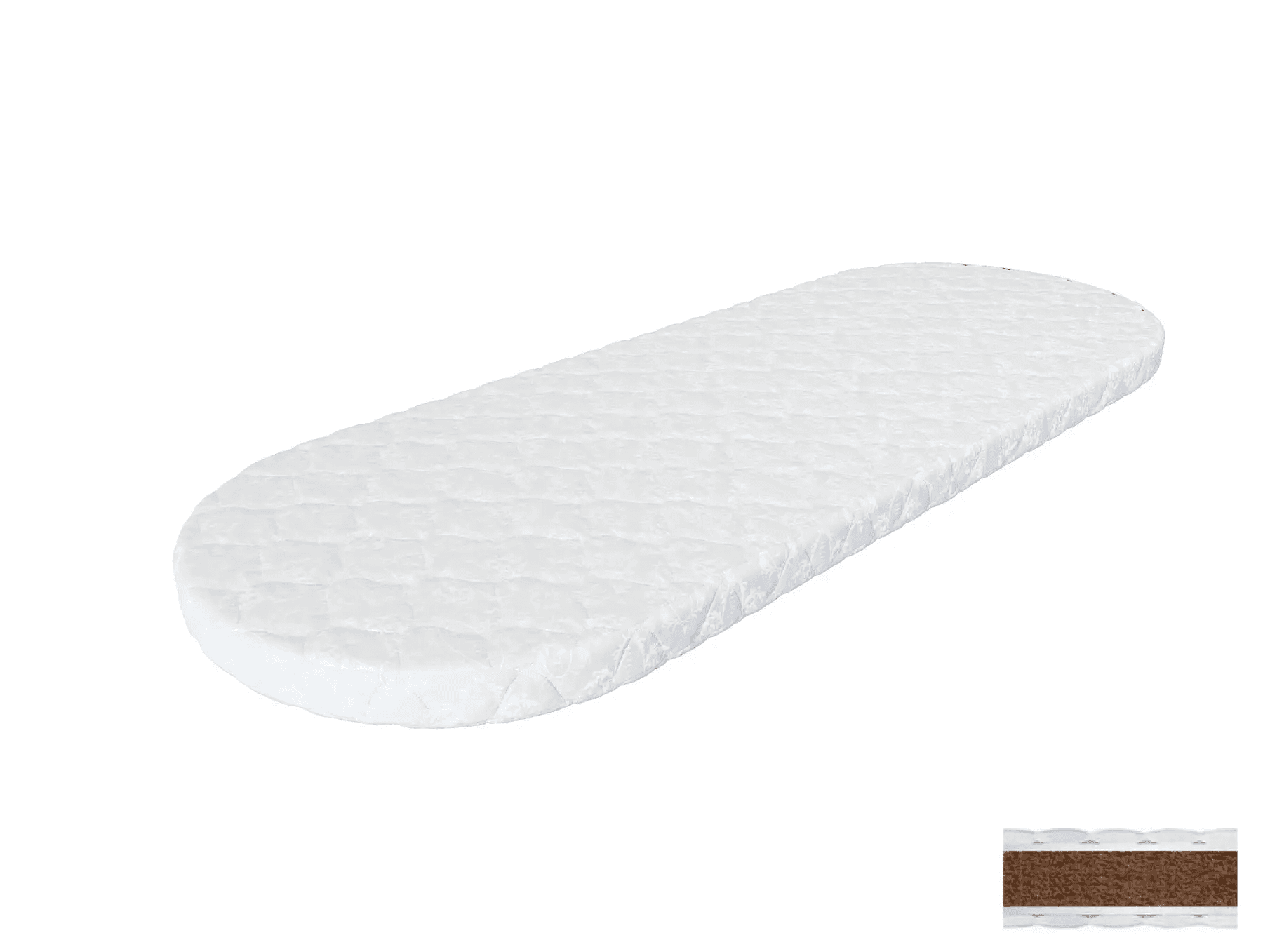 Матрац трансформер IngVart Smart Bed Oval кокос 60х168 см 6025252 Матрац трансформер IngVart Smart Bed Oval кокос 60х168 см 6025252