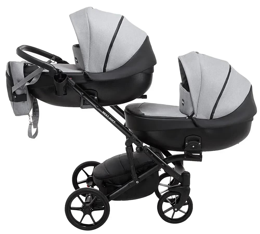 Коляска универсальная для двойни 2в1 Bair Next Duo Soft 10 625793 фото 2 Коляска универсальная для двойни 2в1 Bair Next Duo Soft 10 625793 фото 2
