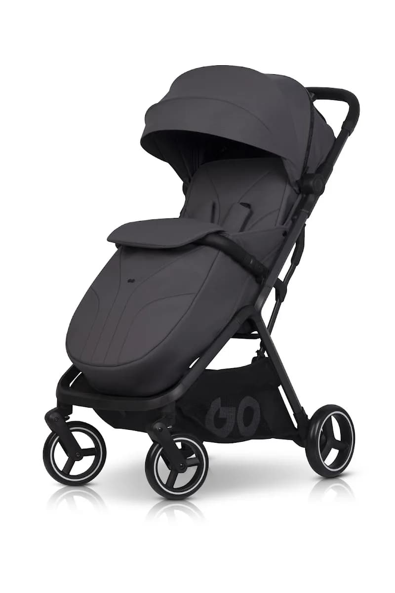 Коляска прогулочная EasyGo Hero Ebony W/EA/HERO/CG Cloud grey фото 2