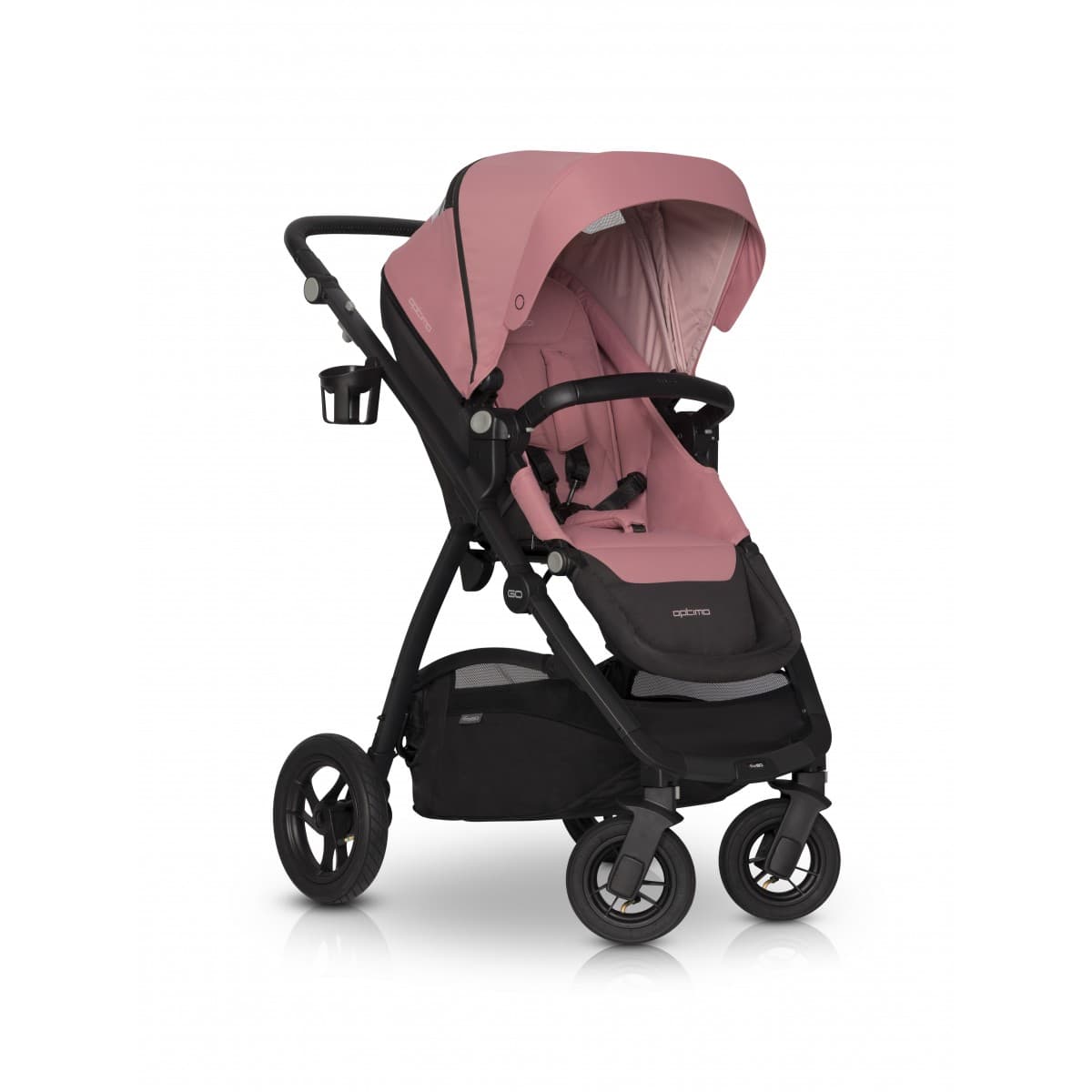 Коляска универсальная 2в1 EasyGo Optimo 2021 Rose 9023-EGO21-16