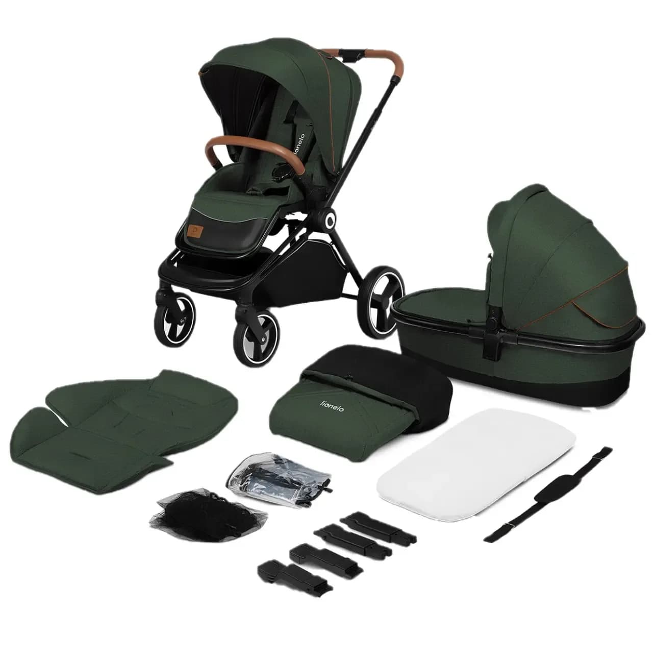 Коляска универсальная 2в1 Lionelo Mika Green Forest LO-MIKA 2IN1 GREEN FOREST фото 2 Коляска универсальная 2в1 Lionelo Mika Green Forest LO-MIKA 2IN1 GREEN FOREST фото 2