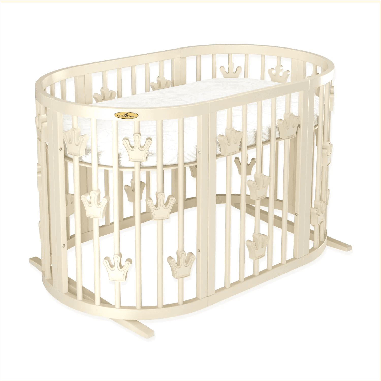 Кровать-трансформер Royal Sleep Twinki 9в1 Crowns 3127 слоновая кость Кровать-трансформер Royal Sleep Twinki 9в1 Crowns 3127 слоновая кость