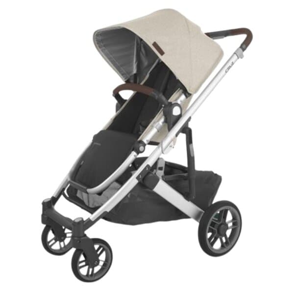 Коляска прогулянкова Uppababy Cruz V2 Declan Oat Melange/Silver frame/Chestnut leather 0420-CRZ-EU- DCL Коляска прогулянкова Uppababy Cruz V2 Declan Oat Melange/Silver frame/Chestnut leather 0420-CRZ-EU- DCL
