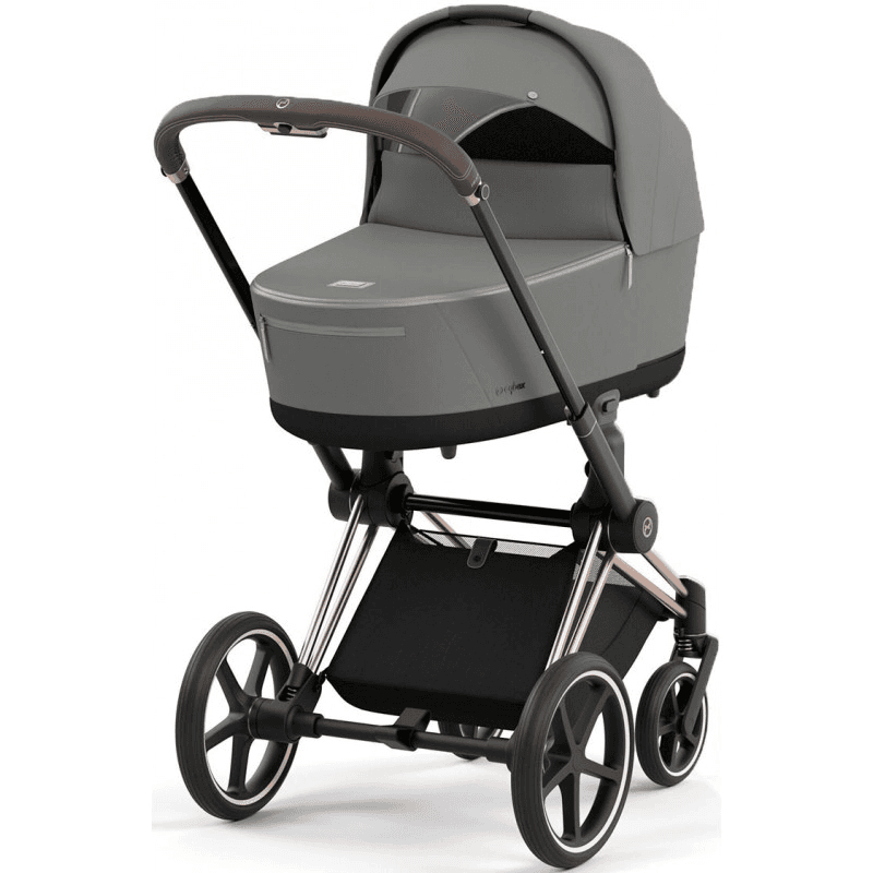Коляска універсальна 2в1 Cybex e-Priam Mirage Grey/Rosegold 520020102MG