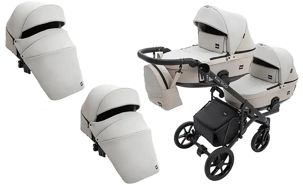 Коляска універсальна 2в1 для двійні Bair Kiwi Duo Eco BKD-32/33 681042 фото 3 Коляска універсальна 2в1 для двійні Bair Kiwi Duo Eco BKD-32/33 681042 фото 3