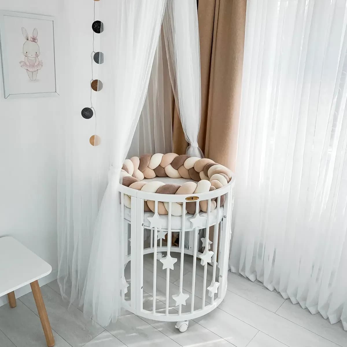 Кровать-трансформер Royal Sleep Twinki 7в1 Stars 3035 белая фото 4 Кровать-трансформер Royal Sleep Twinki 7в1 Stars 3035 белая фото 4