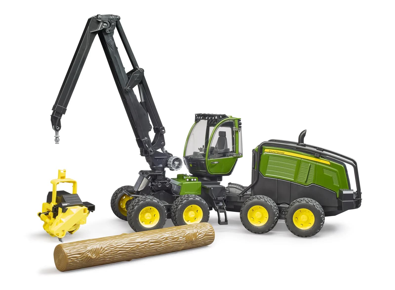 Харвестер John Deere 1270G с 1 бревном 1:16 Bruder 02135 фото 3 Харвестер John Deere 1270G с 1 бревном 1:16 Bruder 02135 фото 3