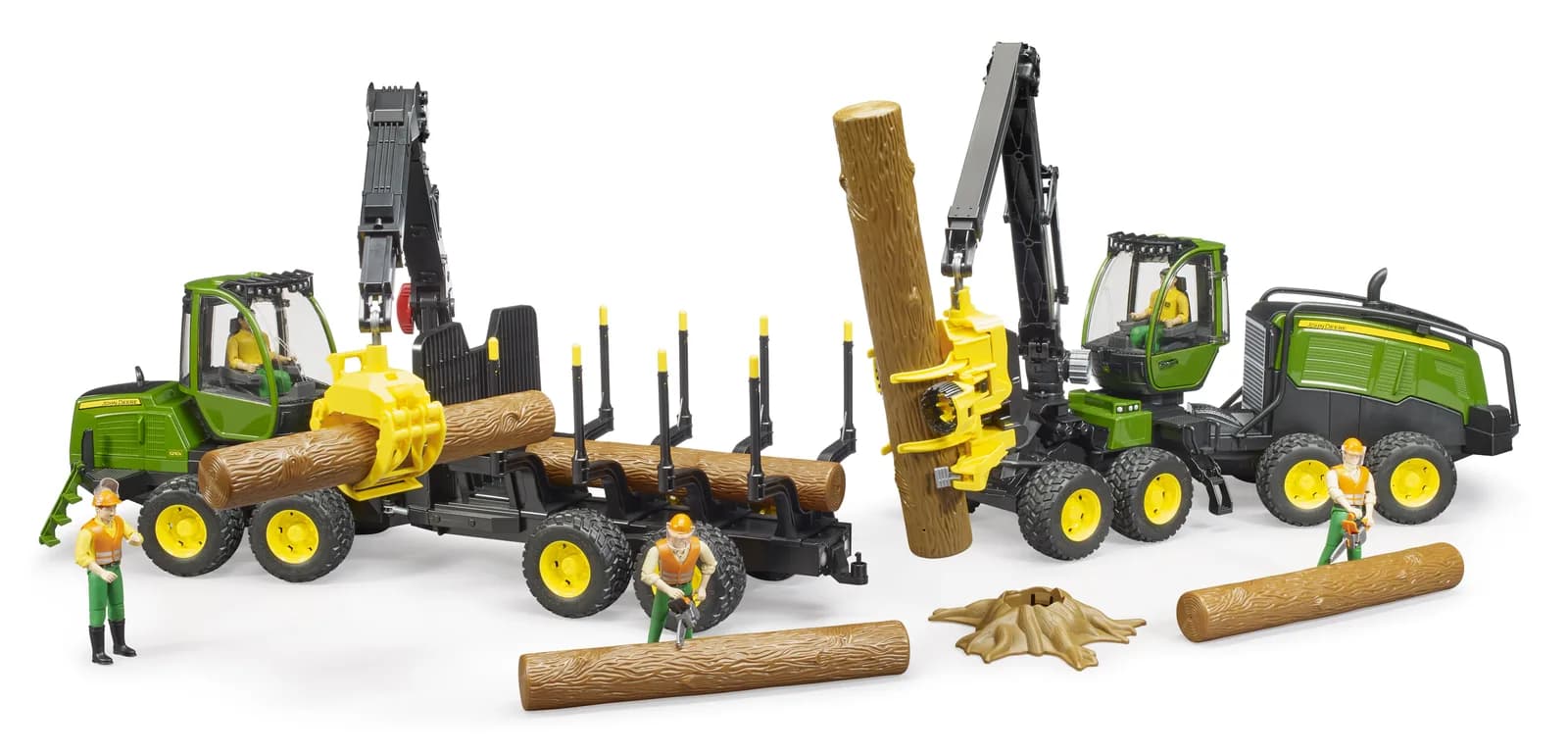 Харвестер John Deere 1270G с 1 бревном 1:16 Bruder 02135 фото 7 Харвестер John Deere 1270G с 1 бревном 1:16 Bruder 02135 фото 7