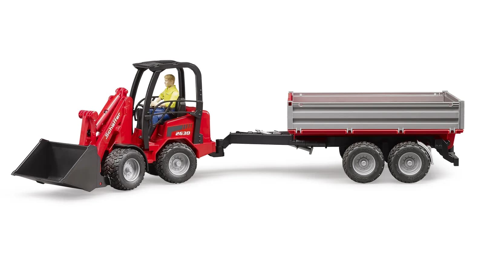 Міні-навантажувач Schaffer Compact 2630 з фігуркою та аксесуарами 1:16 Bruder 02191 фото 7 Міні-навантажувач Schaffer Compact 2630 з фігуркою та аксесуарами 1:16 Bruder 02191 фото 7