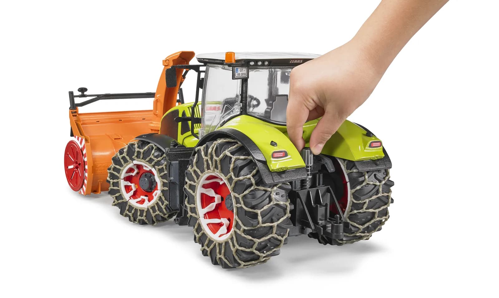 Трактор Claas Axion 950 для прибирання снігу 1:16 Bruder 03017 фото 8
