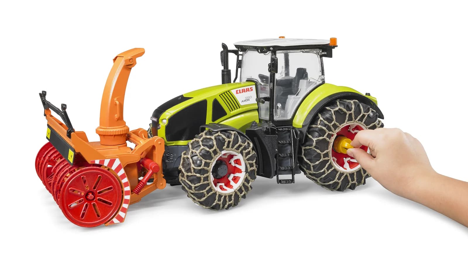 Трактор Claas Axion 950 для прибирання снігу 1:16 Bruder 03017 фото 10