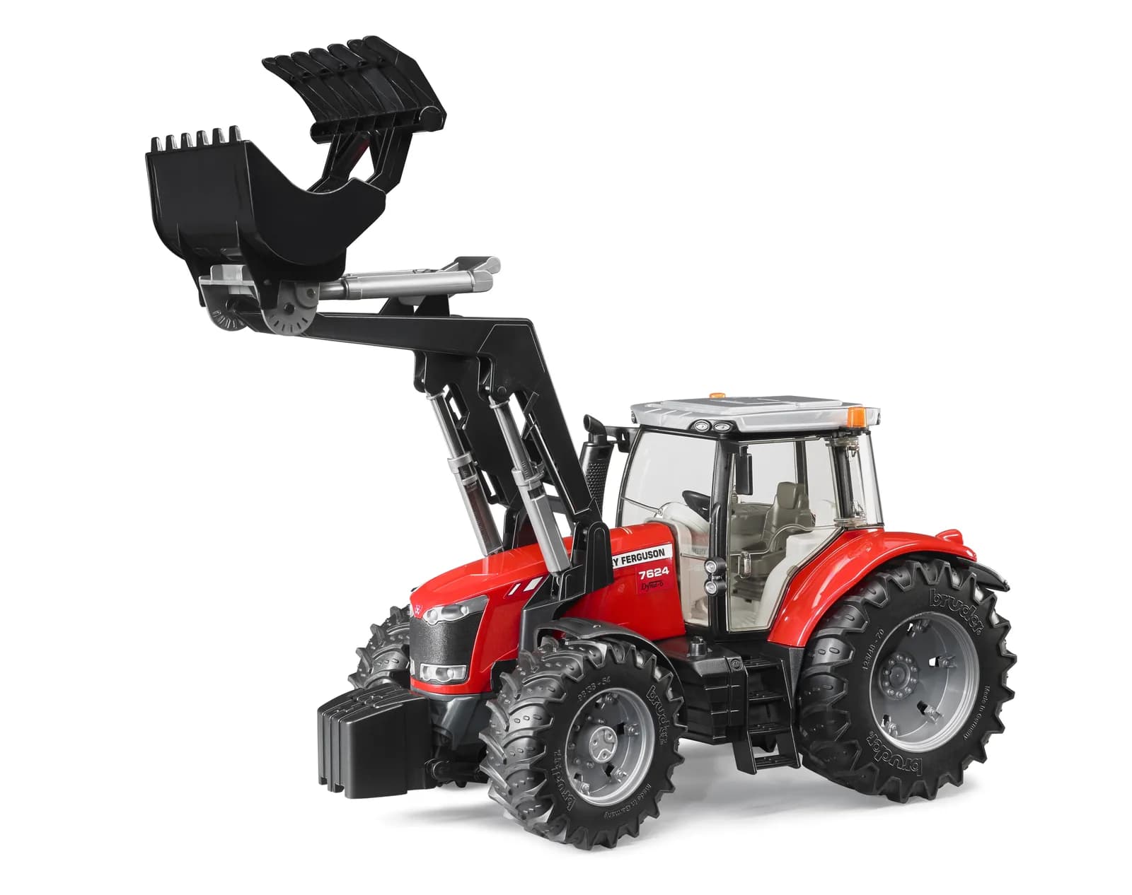 Трактор Massey Ferguson 7624 с передним погрузчиком 1:16 Bruder 03047 фото 4 Трактор Massey Ferguson 7624 с передним погрузчиком 1:16 Bruder 03047 фото 4