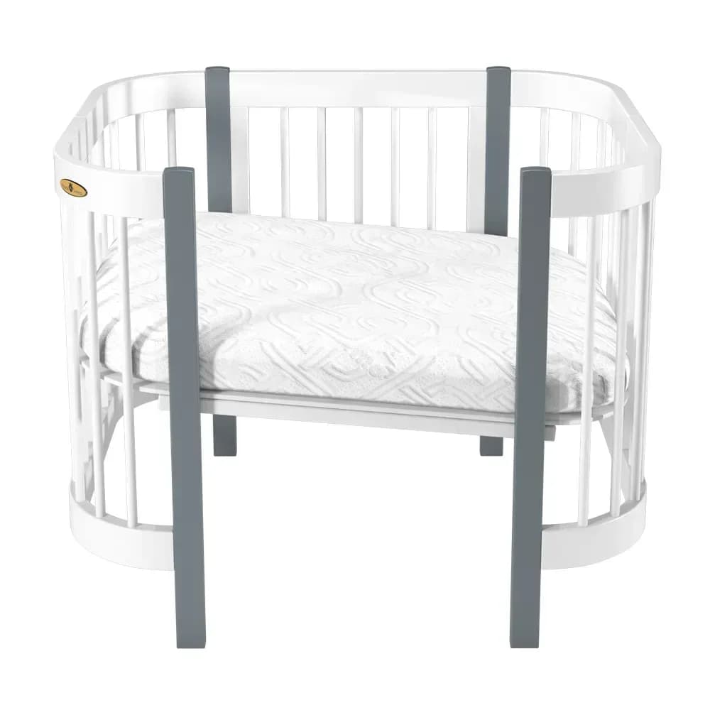 Ліжко-трансформер Royal Sleep Minimi 5в1 4003 біле/сіре фото 2 Ліжко-трансформер Royal Sleep Minimi 5в1 4003 біле/сіре фото 2