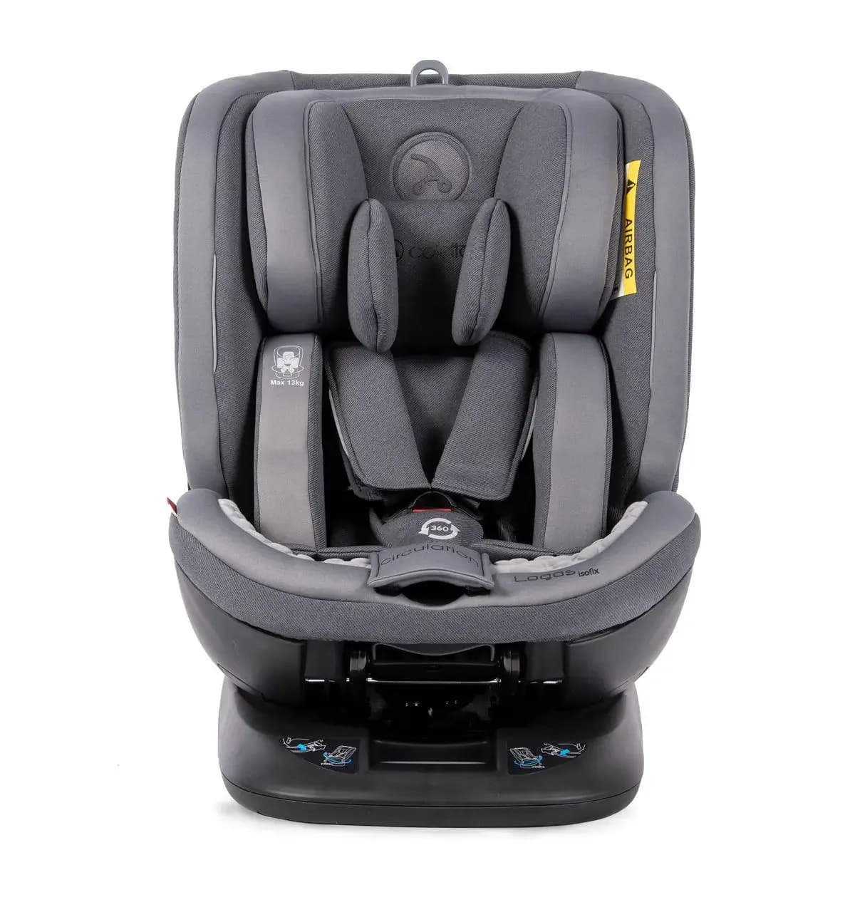 Автокресло Coletto Logos Izofix 0-36 9024-CLIs-14 dark grey фото 2 Автокресло Coletto Logos Izofix 0-36 9024-CLIs-14 dark grey фото 2