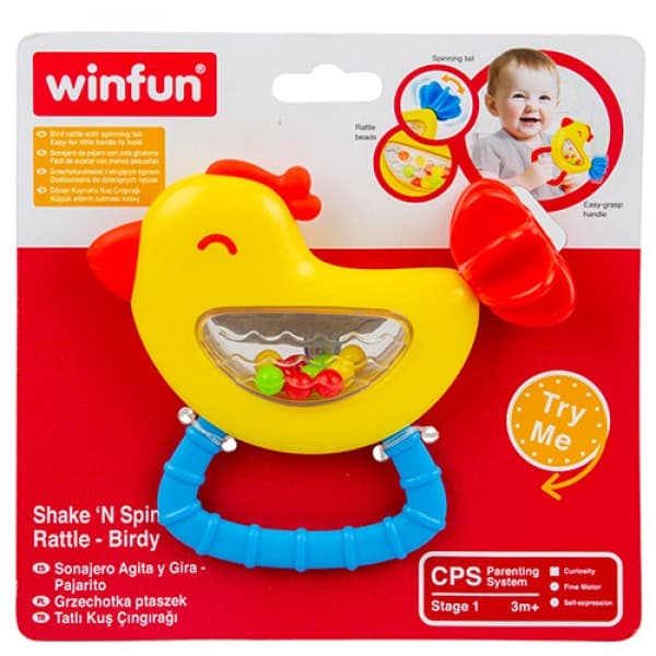 Погремушка WinFun Птичка 0240-NI Погремушка WinFun Птичка 0240-NI