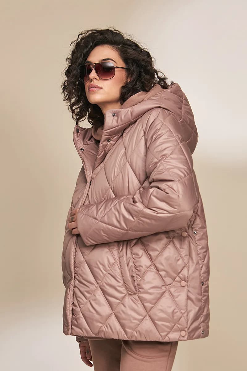 Куртка для вагітних S-XL Юла мама NOA OW-33.013 -коричневий фото 4 Куртка для вагітних S-XL Юла мама NOA OW-33.013 -коричневий фото 4