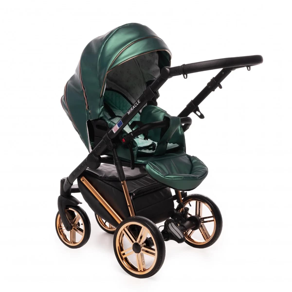 Коляска универсальная 2в1 Broco Miracle green 9023-BML-03 фото 7 Коляска универсальная 2в1 Broco Miracle green 9023-BML-03 фото 7