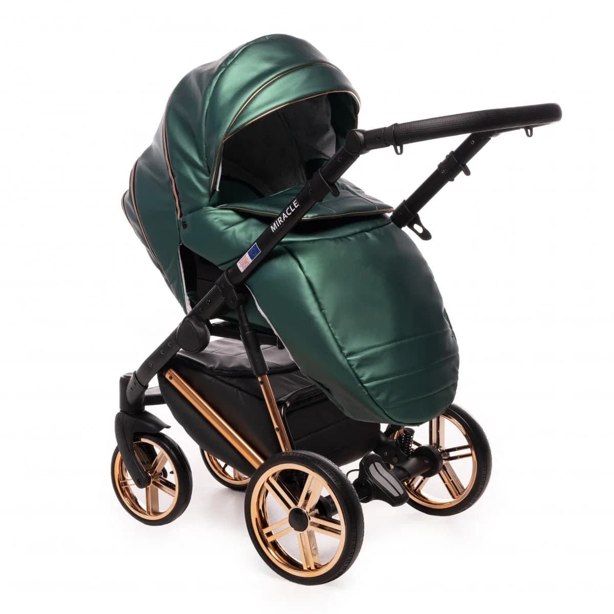 Коляска универсальная 2в1 Broco Miracle green 9023-BML-03 фото 4 Коляска универсальная 2в1 Broco Miracle green 9023-BML-03 фото 4