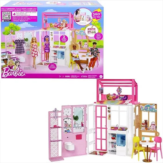 Будинок для ляльок Barbie портативний HCD47 фото 2 Будинок для ляльок Barbie портативний HCD47 фото 2
