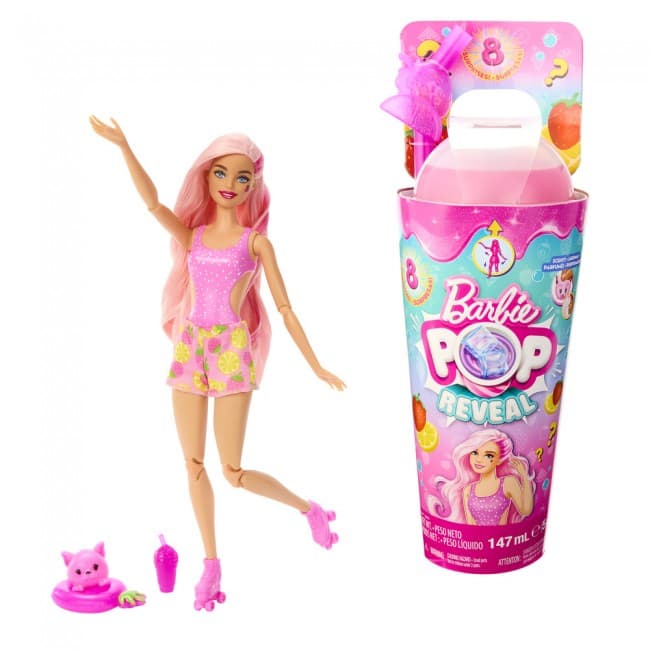Кукла Barbie Сочные фрукты клубничный лимонад HNW41