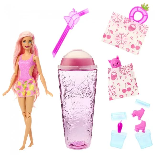 Кукла Barbie Сочные фрукты клубничный лимонад HNW41 фото 2