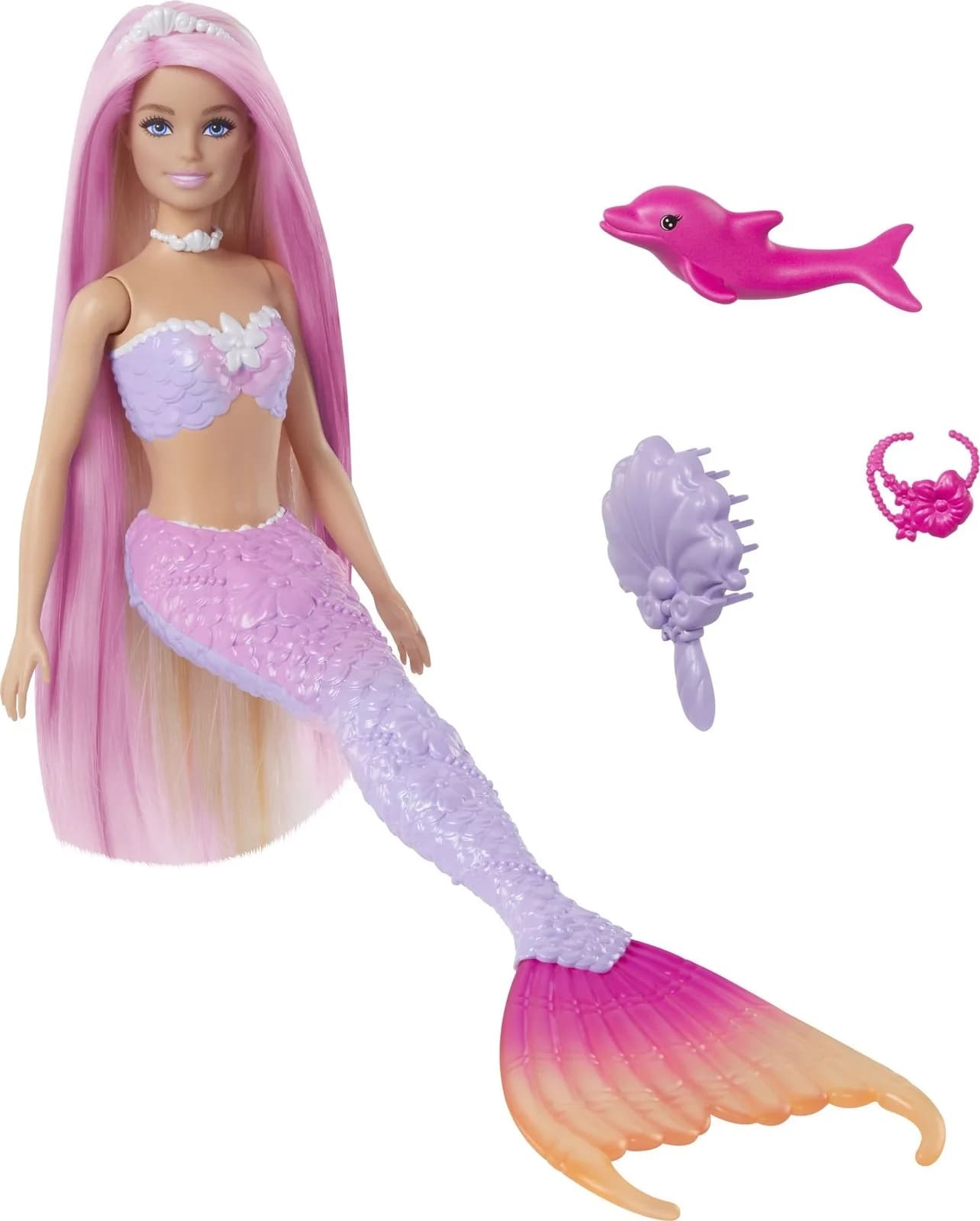 Лялька Barbie Русалочка Кольорова магія HRP97 фото 2 Лялька Barbie Русалочка Кольорова магія HRP97 фото 2