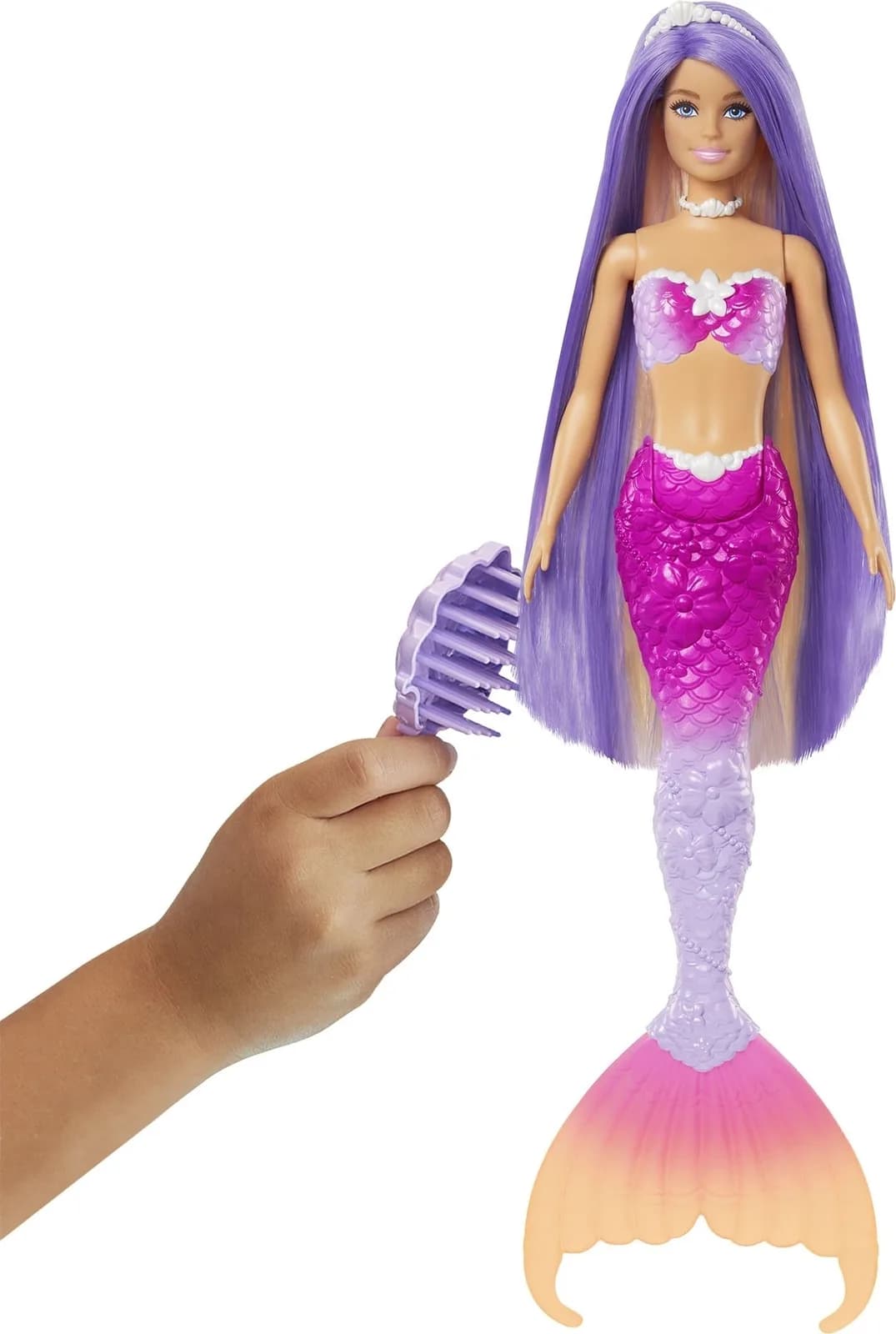 Лялька Barbie Русалочка Кольорова магія HRP97 фото 6 Лялька Barbie Русалочка Кольорова магія HRP97 фото 6