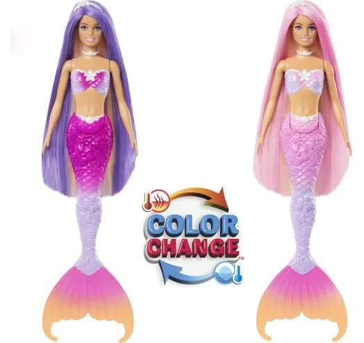 Лялька Barbie Русалочка Кольорова магія HRP97 фото 4 Лялька Barbie Русалочка Кольорова магія HRP97 фото 4