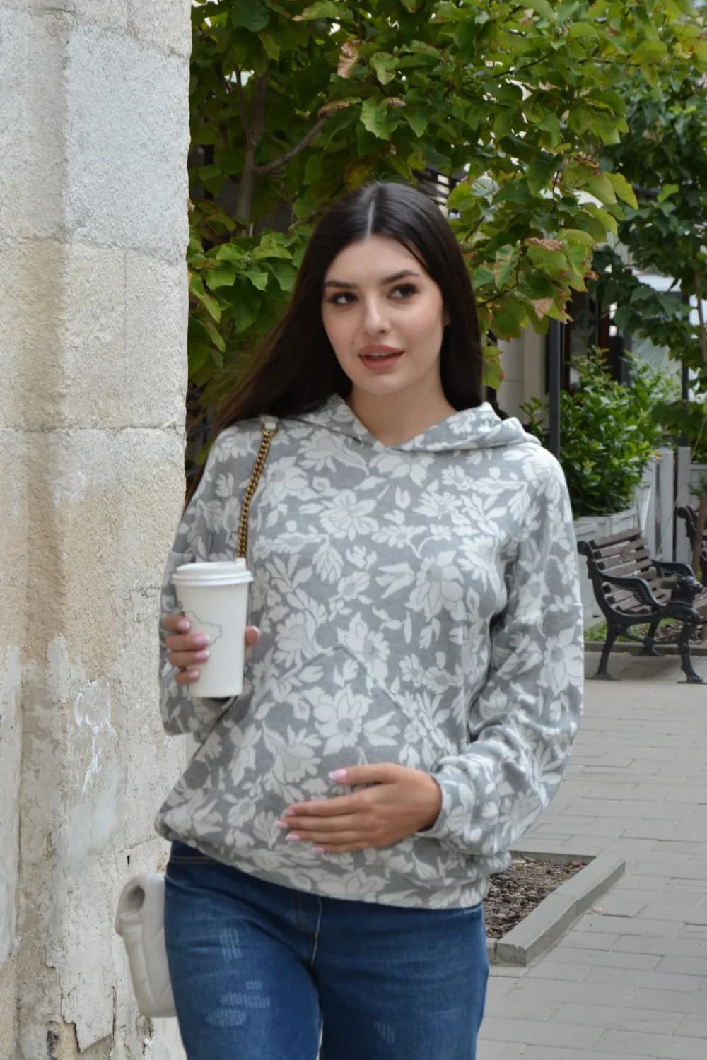 Худі для вагітних і годування Dianora 2227 1018 -сірий фото 3 Худі для вагітних і годування Dianora 2227 1018 -сірий фото 3
