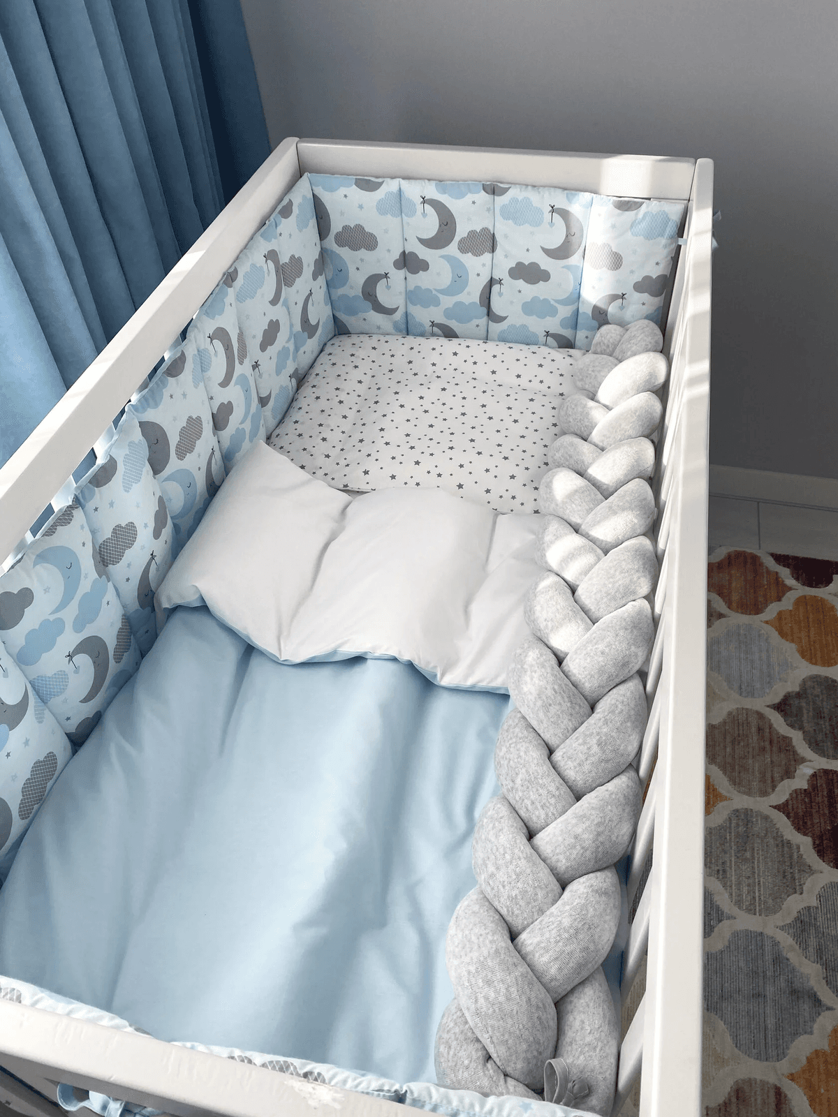 Постільний комплект Верес Sleepy moon blue 6од 222.02 Постільний комплект Верес Sleepy moon blue 6од 222.02