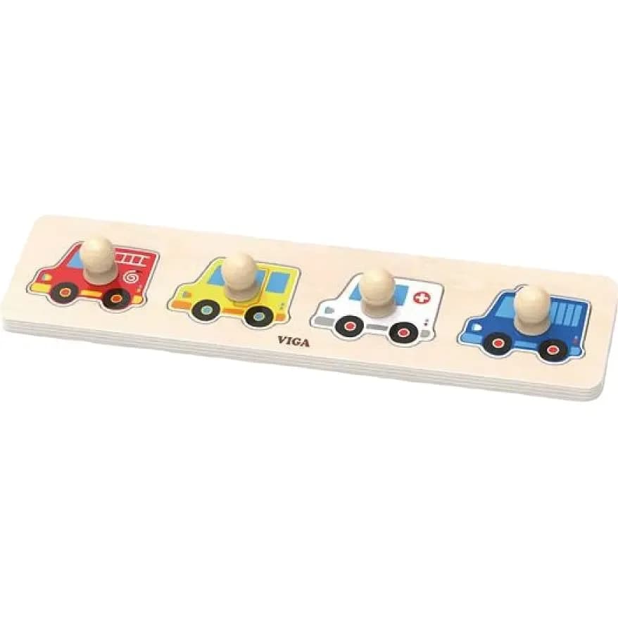 Рамка-вкладиш Viga Toys Машини 44535 фото 2 Рамка-вкладиш Viga Toys Машини 44535 фото 2
