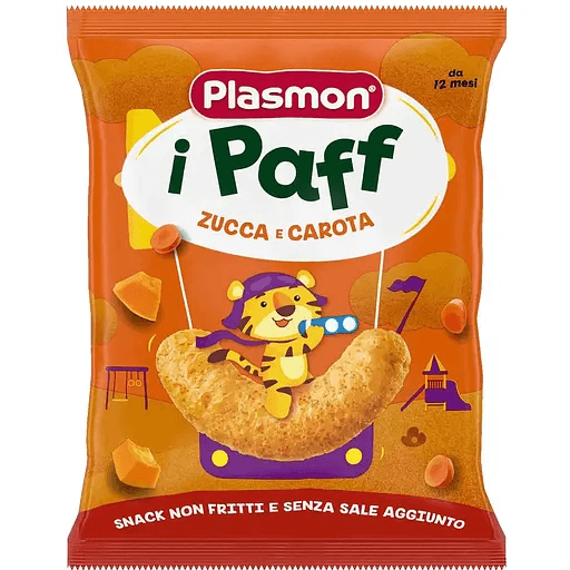 Снеки кукурузные с тыквой и морковью Plasmon 15г 1136170 Снеки кукурузные с тыквой и морковью Plasmon 15г 1136170