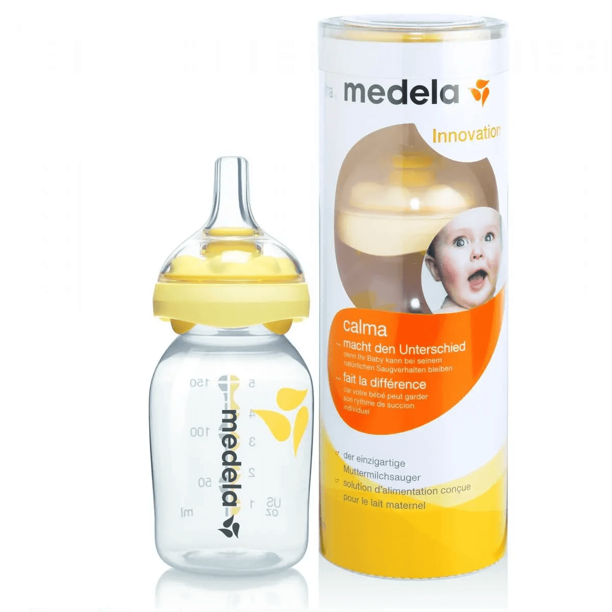 Бутылочка с соской Кальма Medela 150мл 008.0124 Бутылочка с соской Кальма Medela 150мл 008.0124