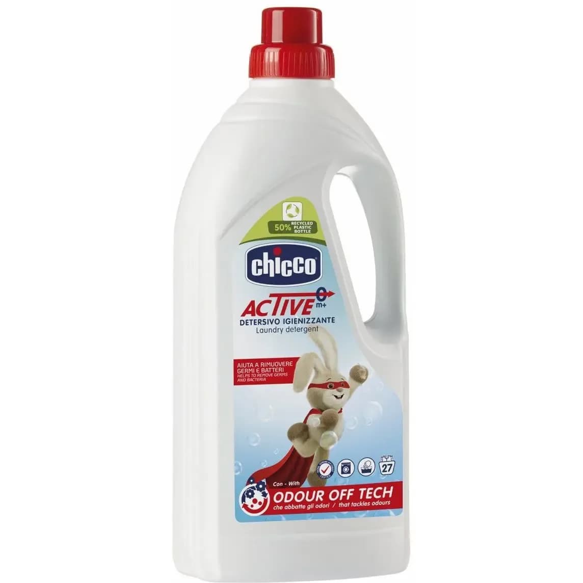 Гель для стирки дезинфицирующий Chicco Active 1,5л 10817.00 фото 3 Гель для стирки дезинфицирующий Chicco Active 1,5л 10817.00 фото 3