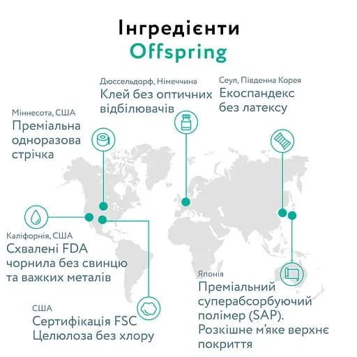 Подгузники Offspring M 42шт DP-OI-FAT-M42P-HKW фото 6 Подгузники Offspring M 42шт DP-OI-FAT-M42P-HKW фото 6