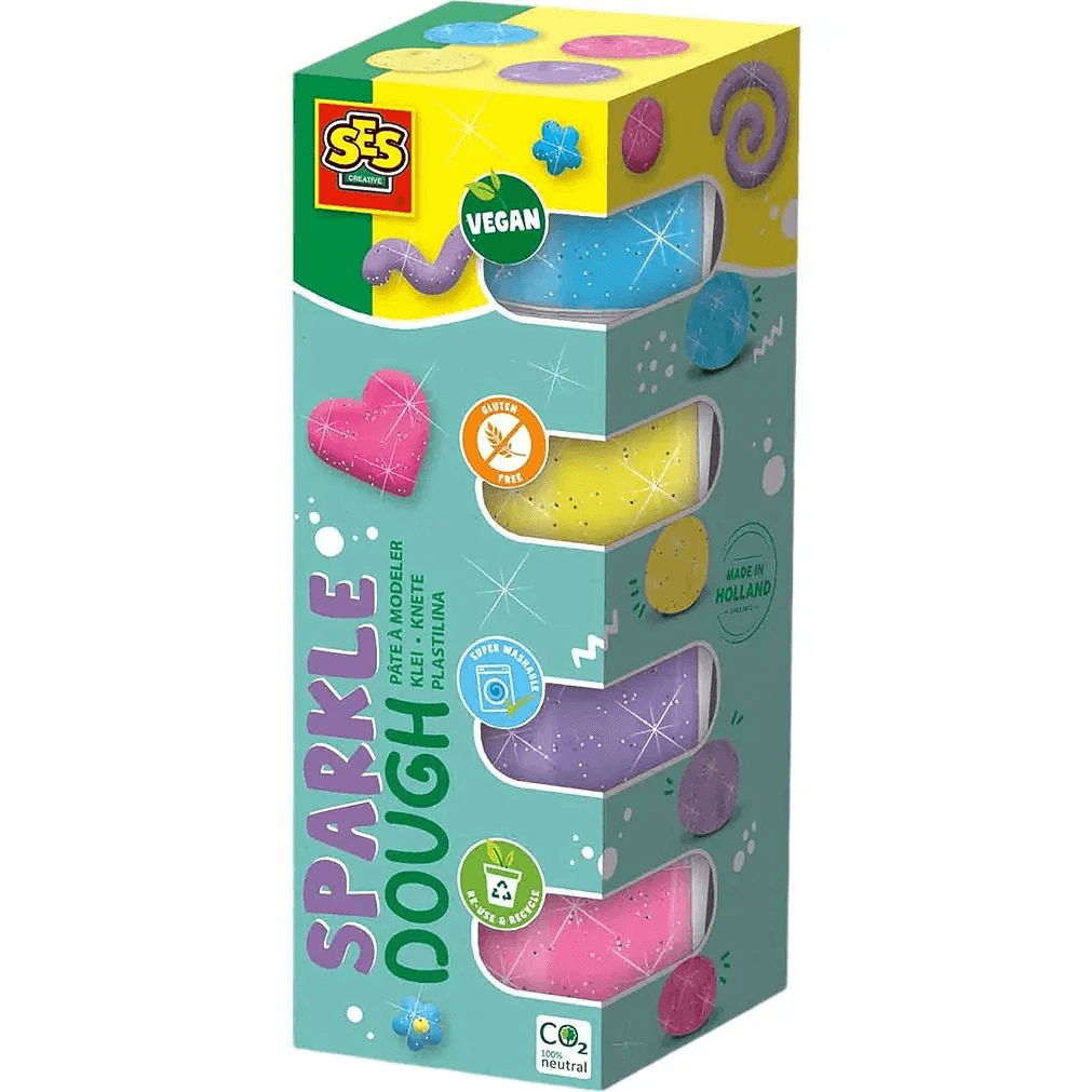 Маса для ліплення незасихаюча SES Feel good dough 4кол 00515S