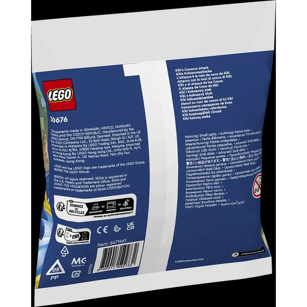 Конструктор Lego Sonic Кокосова атака Кікі 42дет 30676 фото 3 Конструктор Lego Sonic Кокосова атака Кікі 42дет 30676 фото 3
