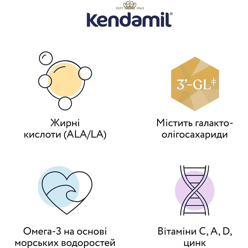 Суміш Kendamil на основі козячого молока 2 800г 92000099 фото 2
