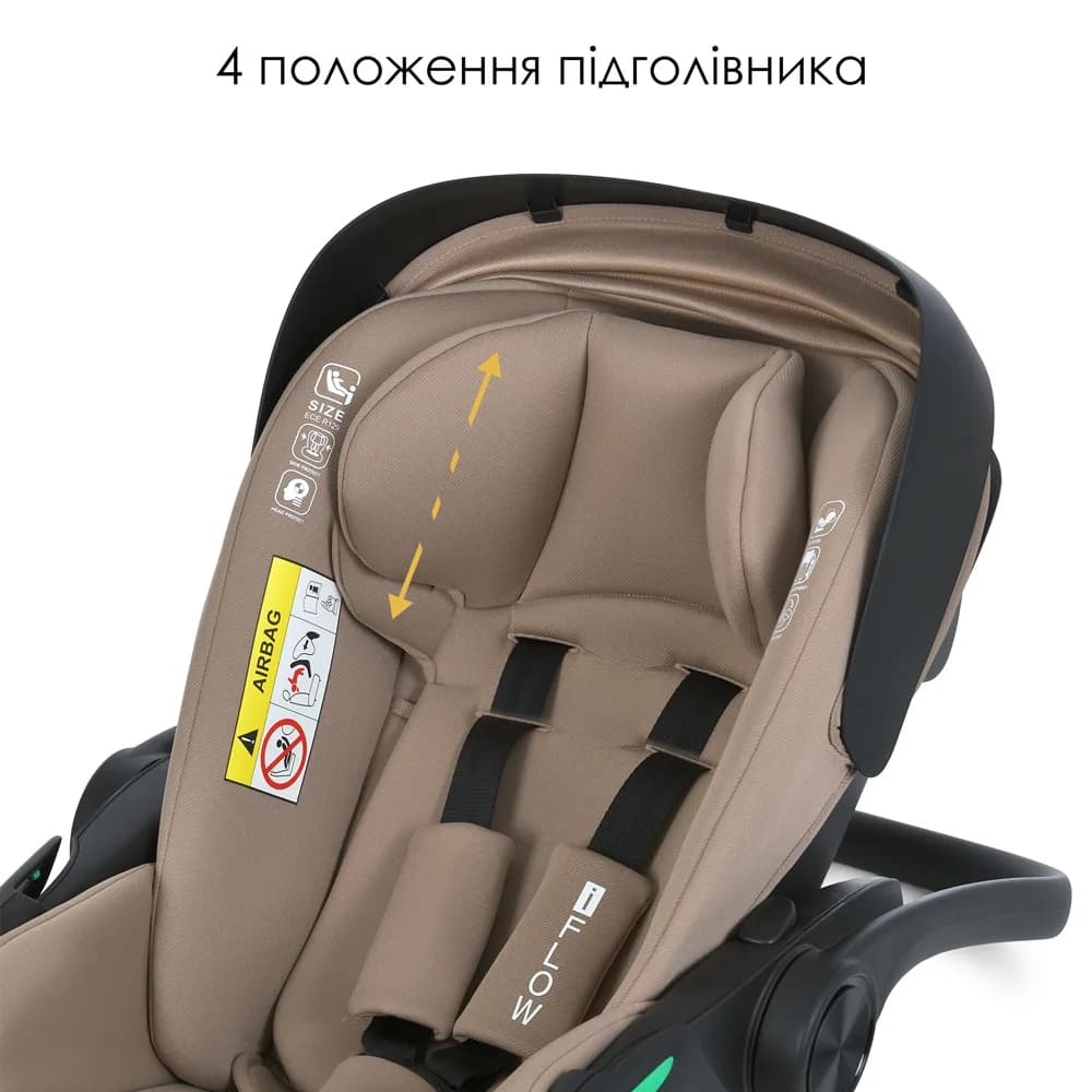 Автокрісло El Camino i-Flow ME 1198 Beige фото 2 Автокрісло El Camino i-Flow ME 1198 Beige фото 2