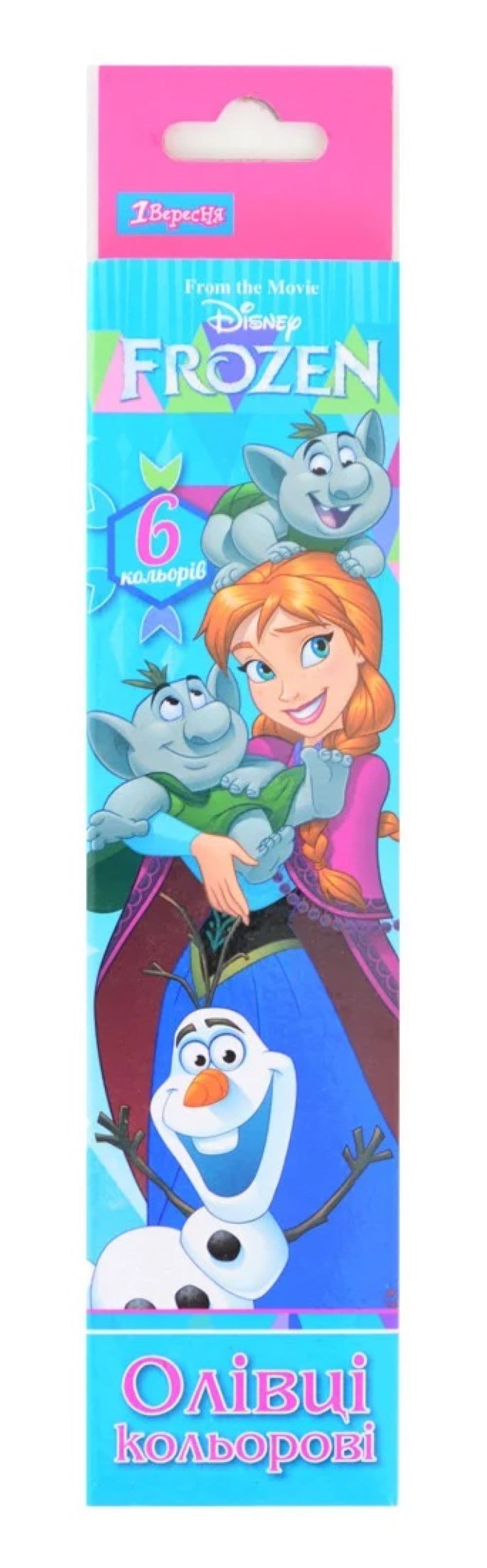 Карандаши 1Вересня Frozen 6цв 290410 Карандаши 1Вересня Frozen 6цв 290410