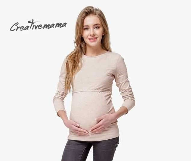 Футболка для вагітних і годування S-L CreativeMama Milky Футболка для вагітних і годування S-L CreativeMama Milky