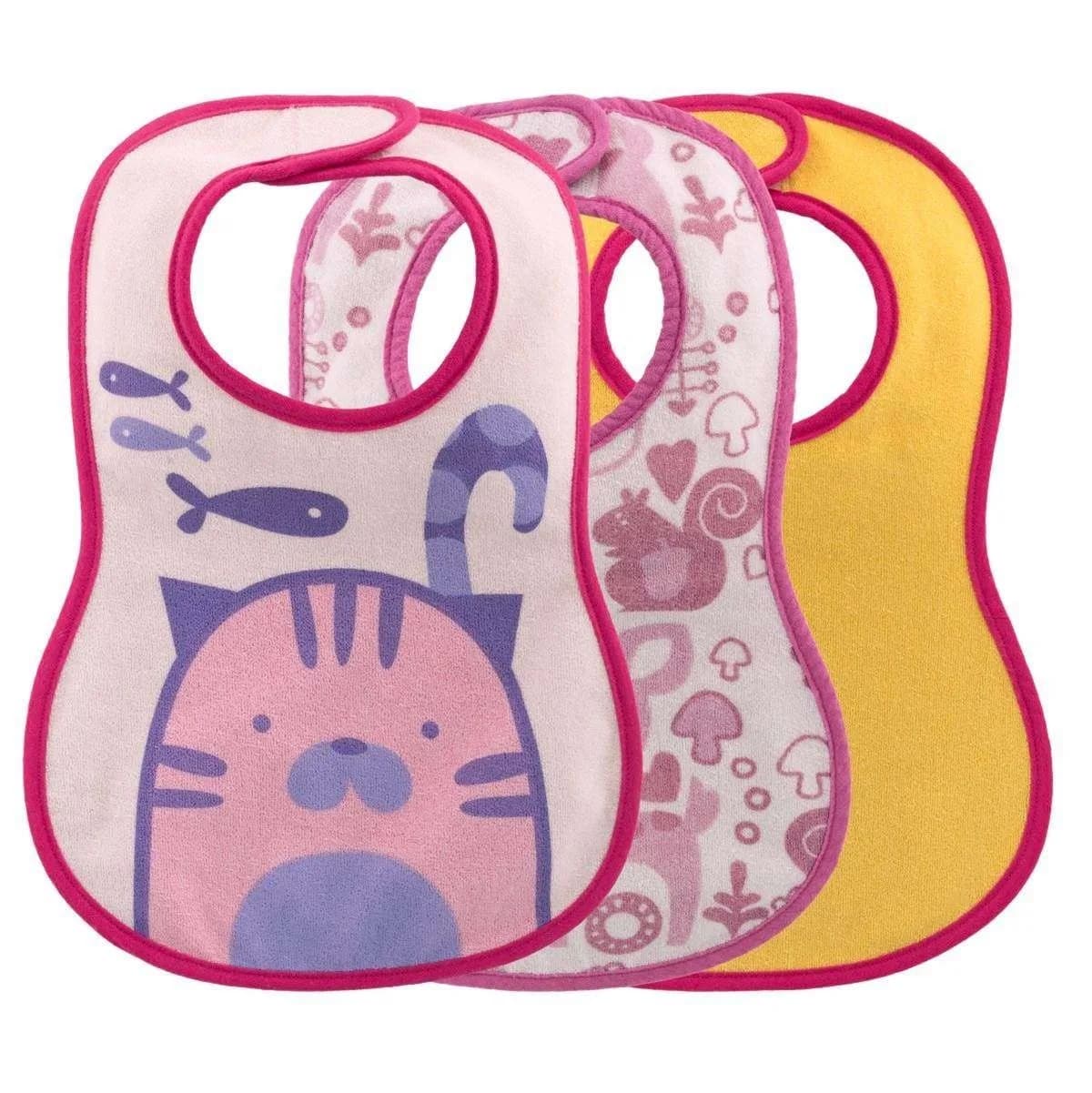 Слюнявчики Chicco Weaning Bib 3шт фото 2 Слюнявчики Chicco Weaning Bib 3шт фото 2