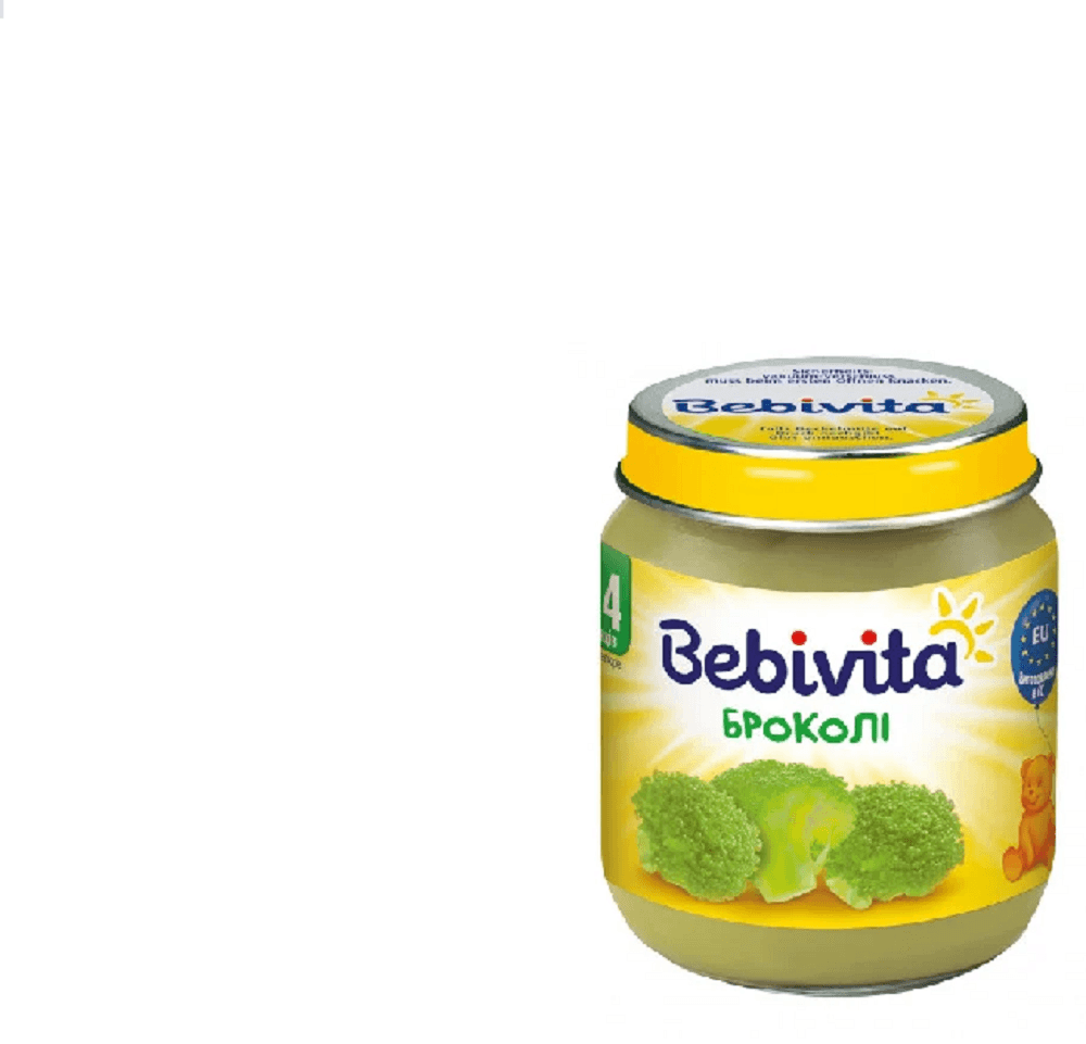 Пюре брокколи Bebivita 125г 1702 Пюре брокколи Bebivita 125г 1702