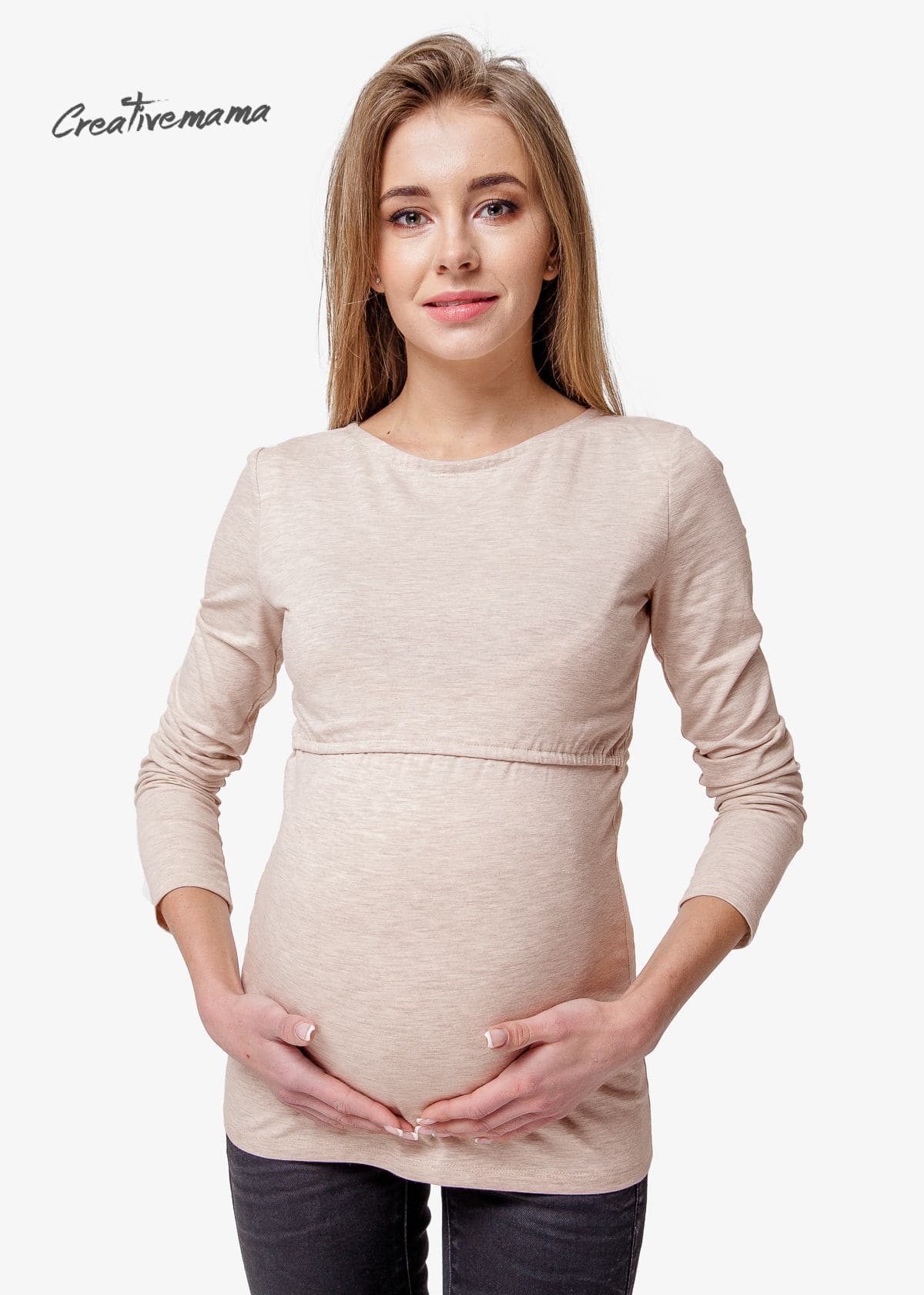 Футболка для беременных и кормления S-L CreativeMama Milky Футболка для беременных и кормления S-L CreativeMama Milky